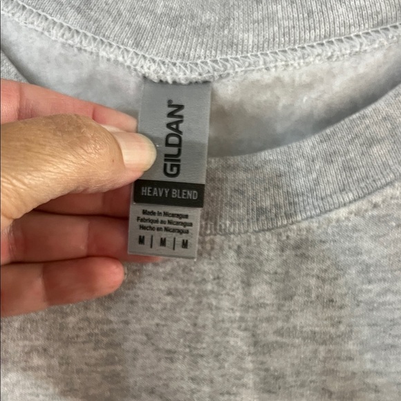 Gildan Light Gray Holiday Crewneck Sweater - Picture 2 of 4